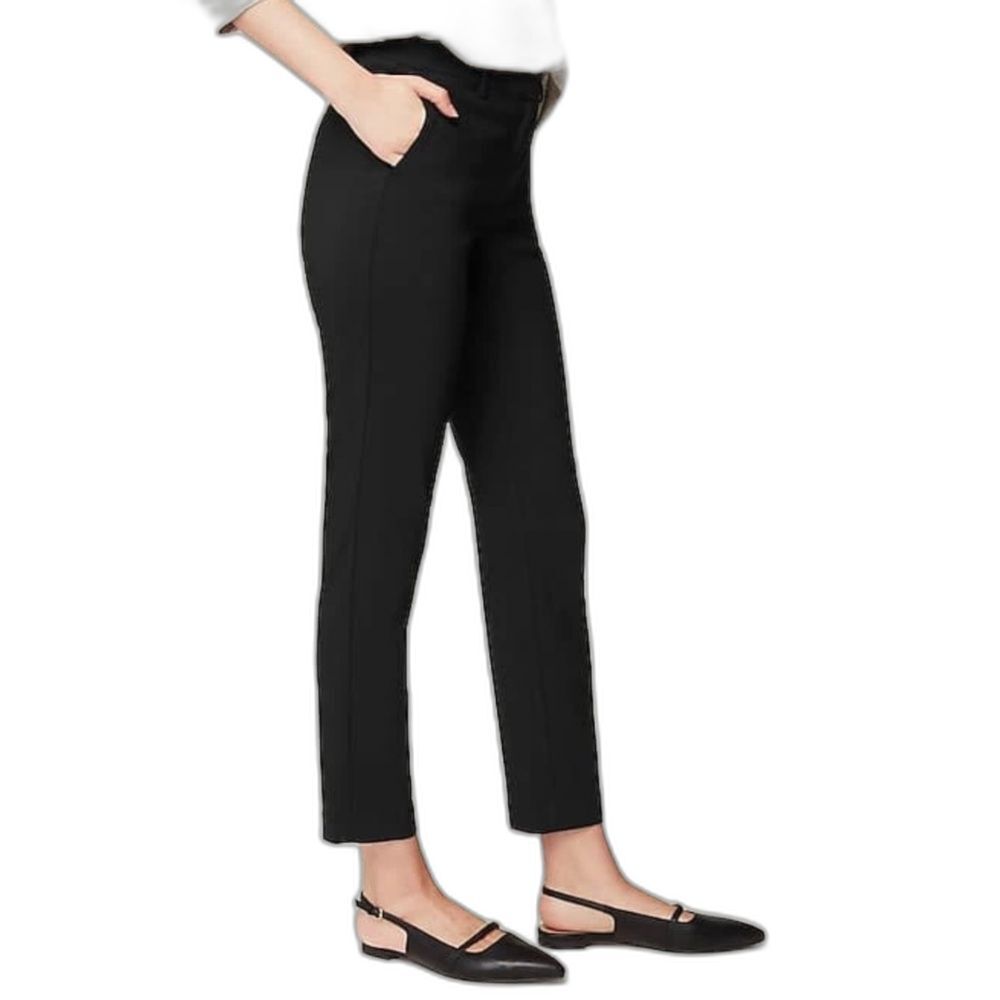 J. Jill Wearever Collection Refined Woven Trousers Black 10.